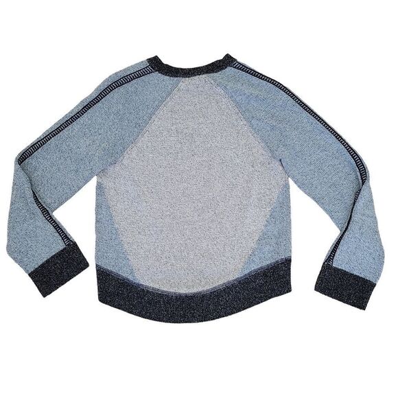 Derek Lam 10 Crosby colour block knit V-neck sweater blue small cotton - Picture 11 of 12
